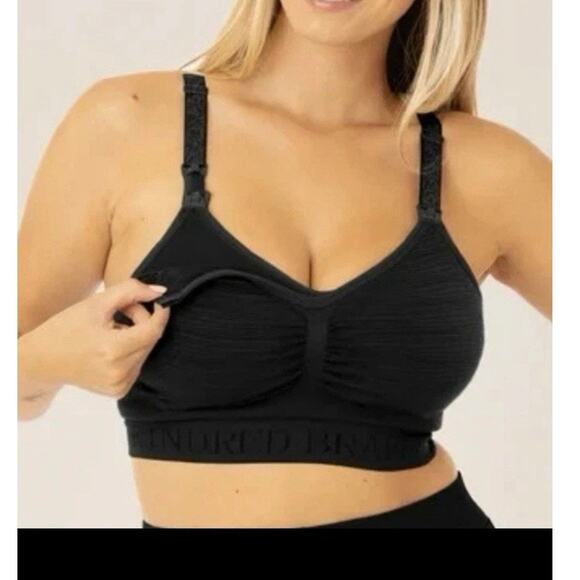 Kindred Bravely Pumping Mom Bra Breast Feeding Breast Milk Nursing Black Large - Picture 1 of 7